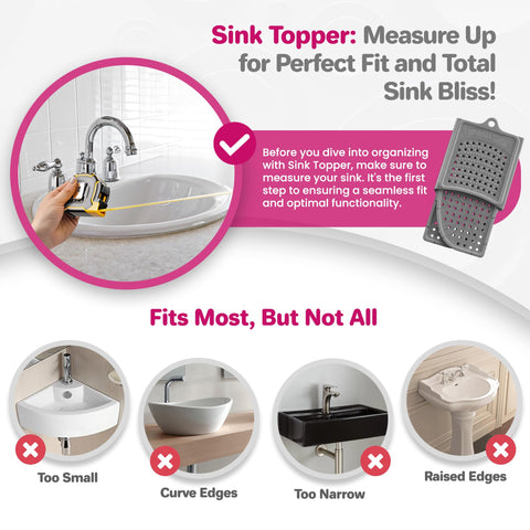 Sink Topper easy-clean silicone mat is durable and reusable.