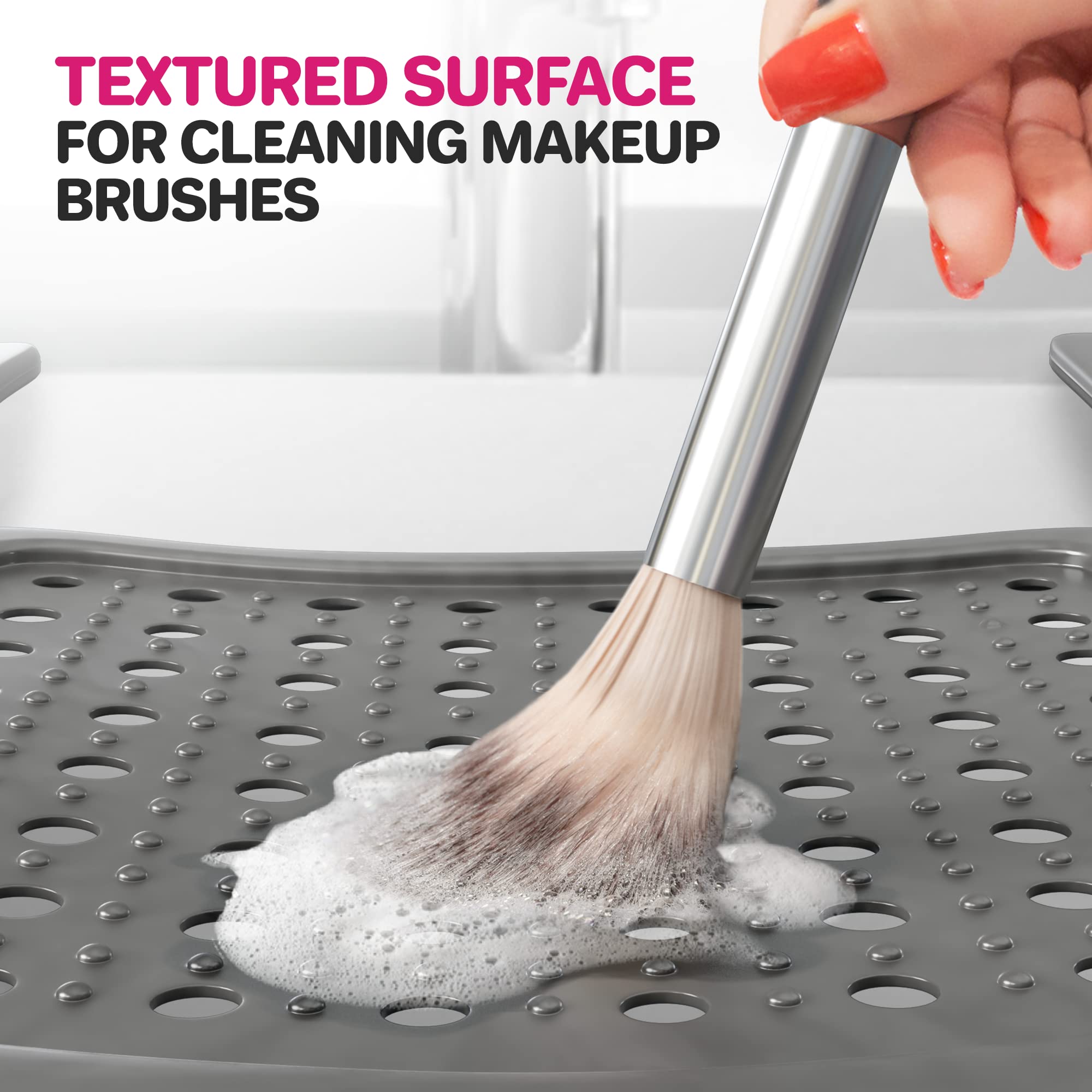 Sink Topper heat-resistant hot tool mat up to 480°F protects surfaces.
