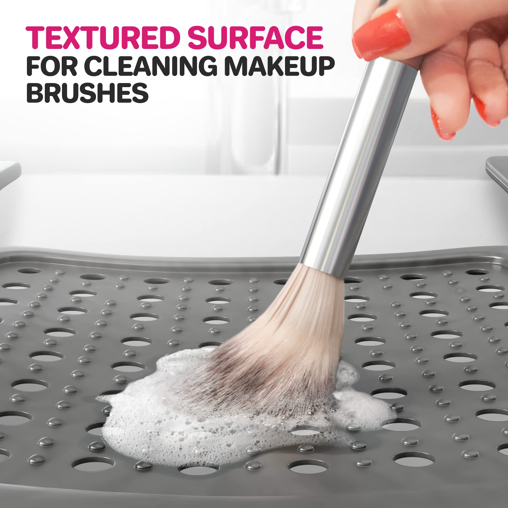 Sink Topper heat-resistant mat doubles as a hot tool protector up to 480°F.