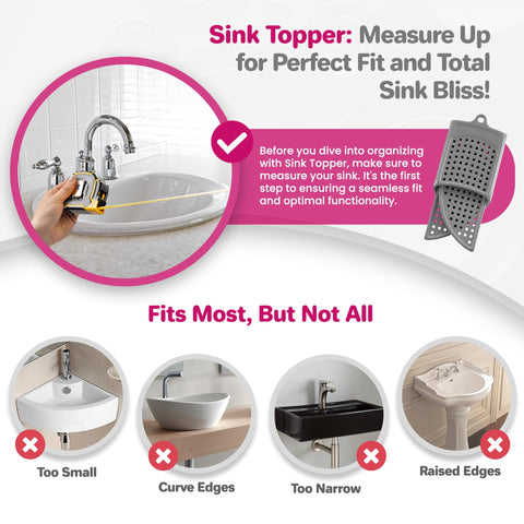 Great for RV or camper sinks to maximize small-space counter space.