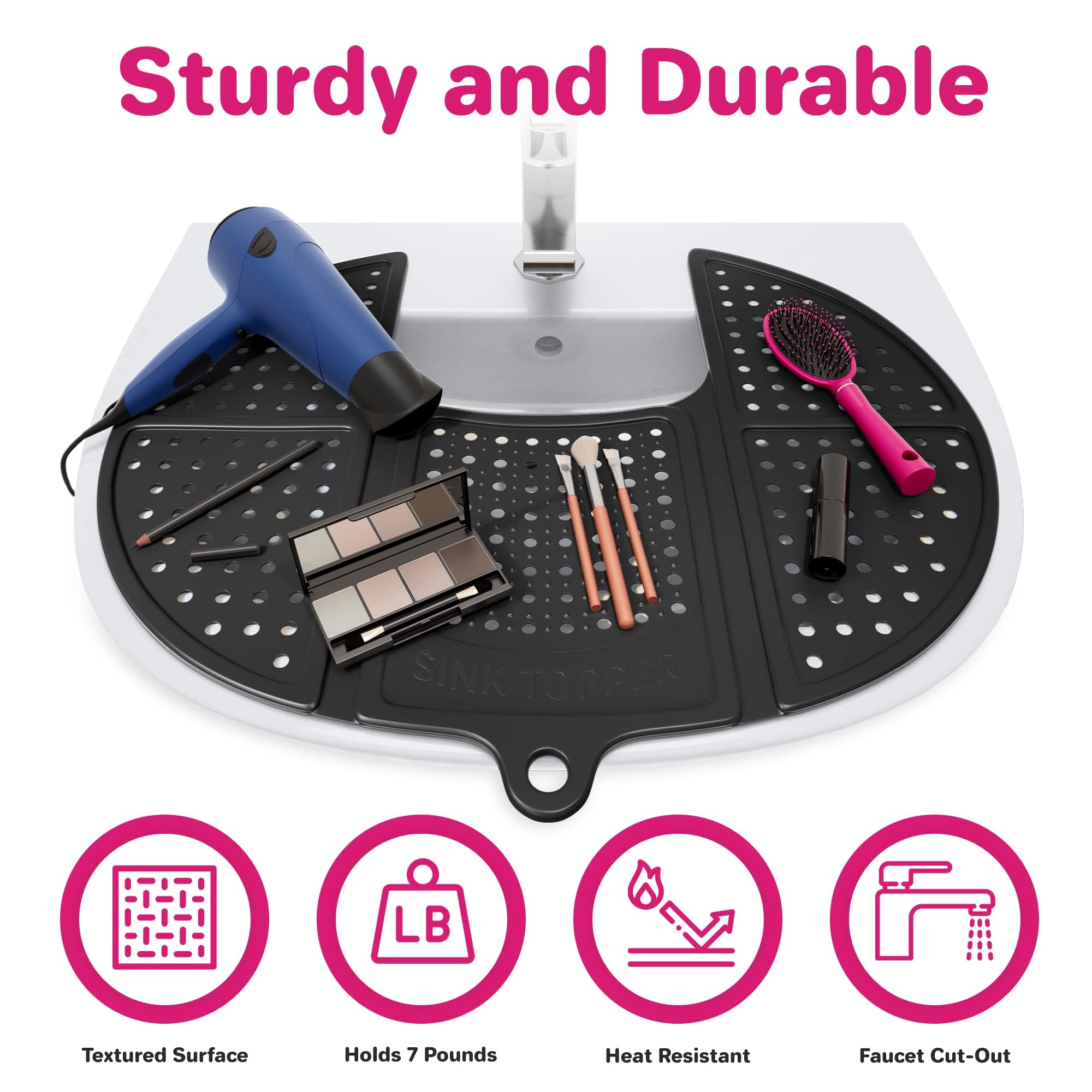 Sink Topper slip-resistant base keeping tools stable during use