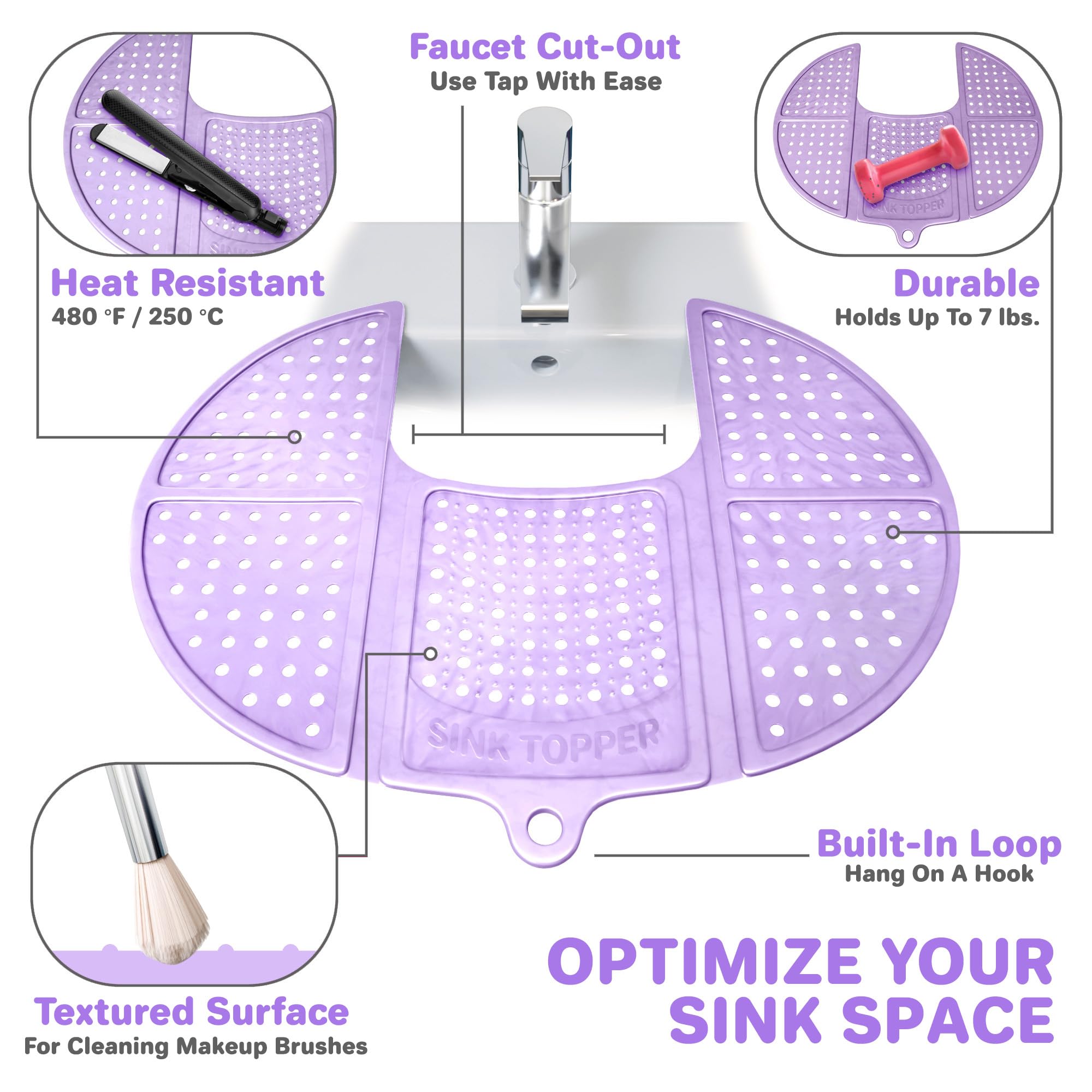 Sink Topper standard size fits small oval sinks