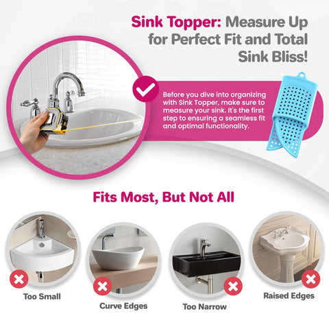 Sink Topper textured cleaning surface refreshes makeup brushes easily.