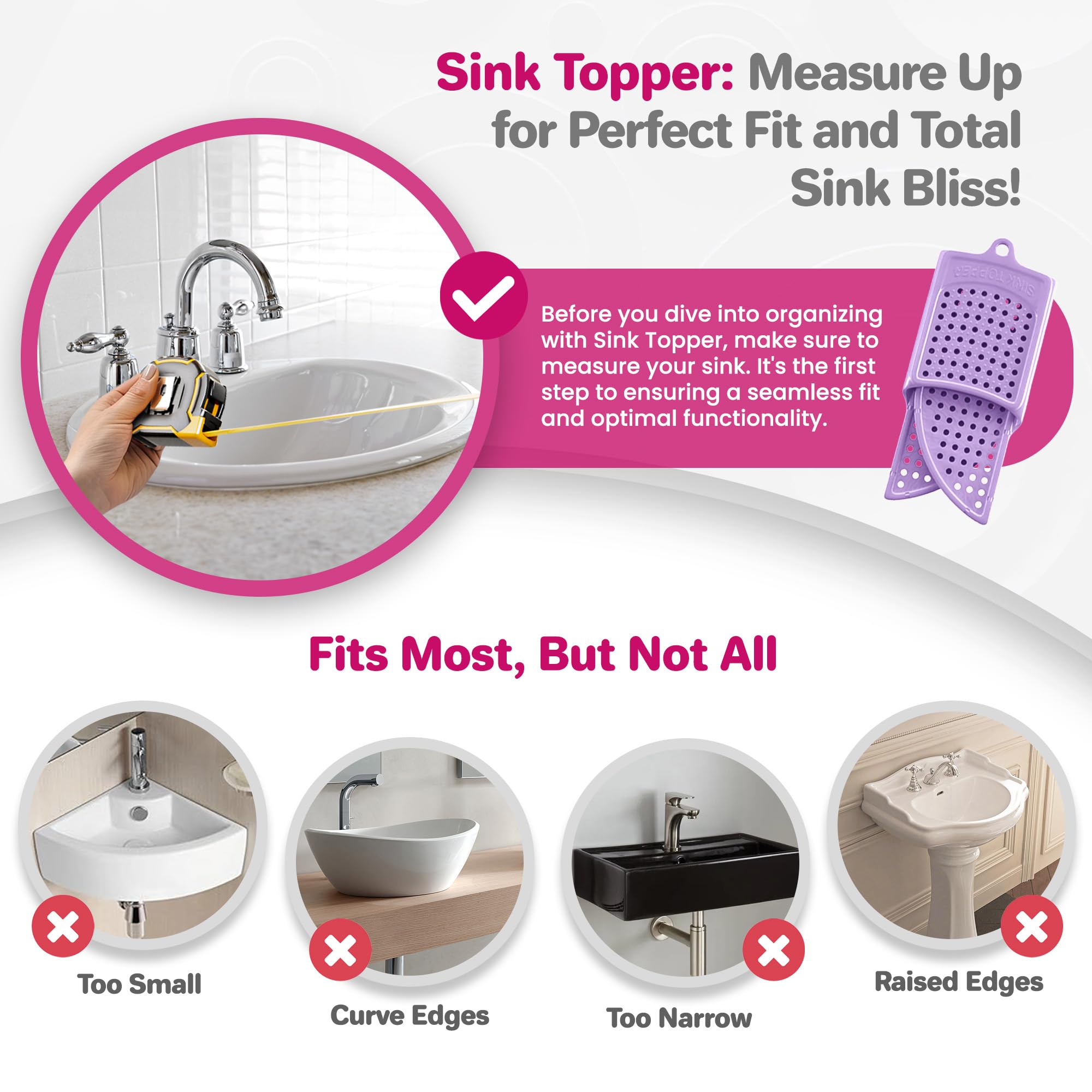 Sink Topper textured cleaning surface refreshes brushes