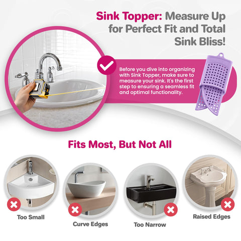 Sink Topper textured cleaning surface refreshes brushes