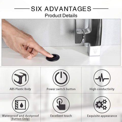 SINKINGDOM 60-inch air tube and 40-inch power cable enable flexible installation.