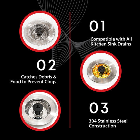 SinkShroom ergonomic hollow center design showcased for improved drainage.