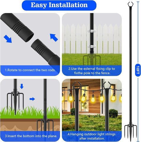 Sinley four-pack includes everything for outdoor displays.