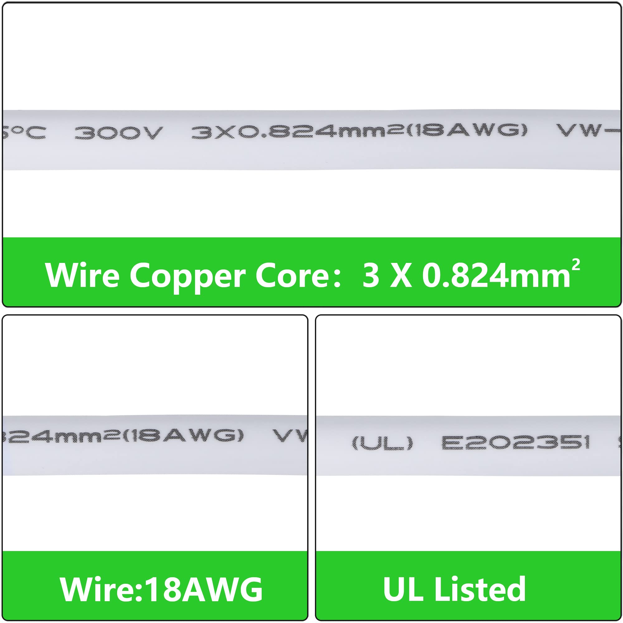 SinLoon 4-pack connecting wire with clips for easy lamp hookups.