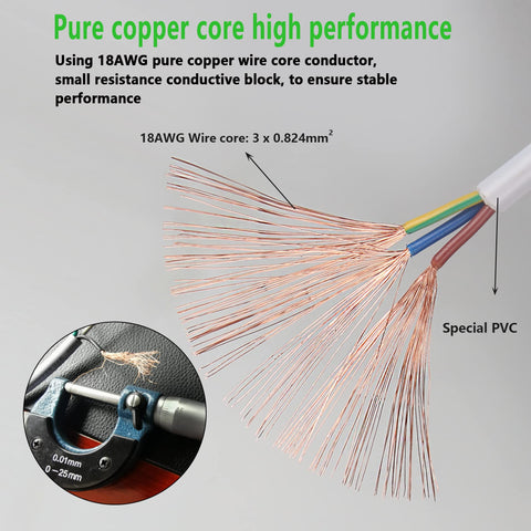 SinLoon LED lamp connecting wire 310cm for reliable ceiling fixture power.