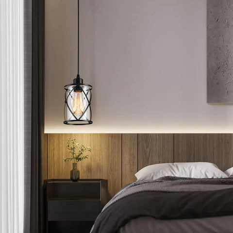 SINMILA durable metal and glass construction for farmhouse-style illumination