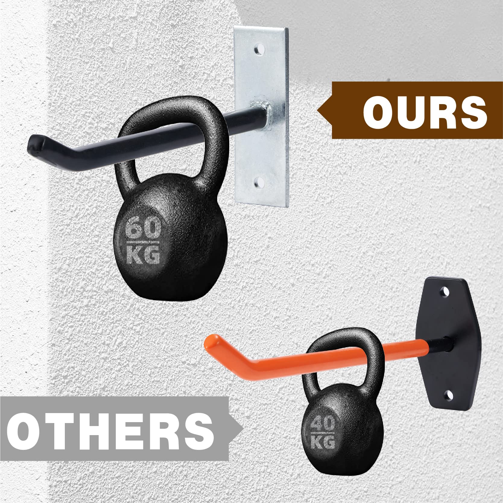 Sinoer wall mount screws and anchors included for easy installation