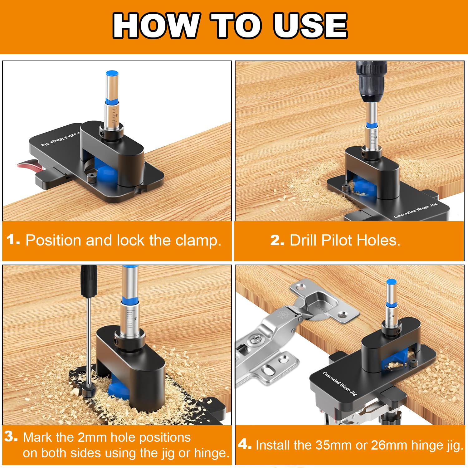 Sinpiode clamping plate supports 15 to 30mm thickness