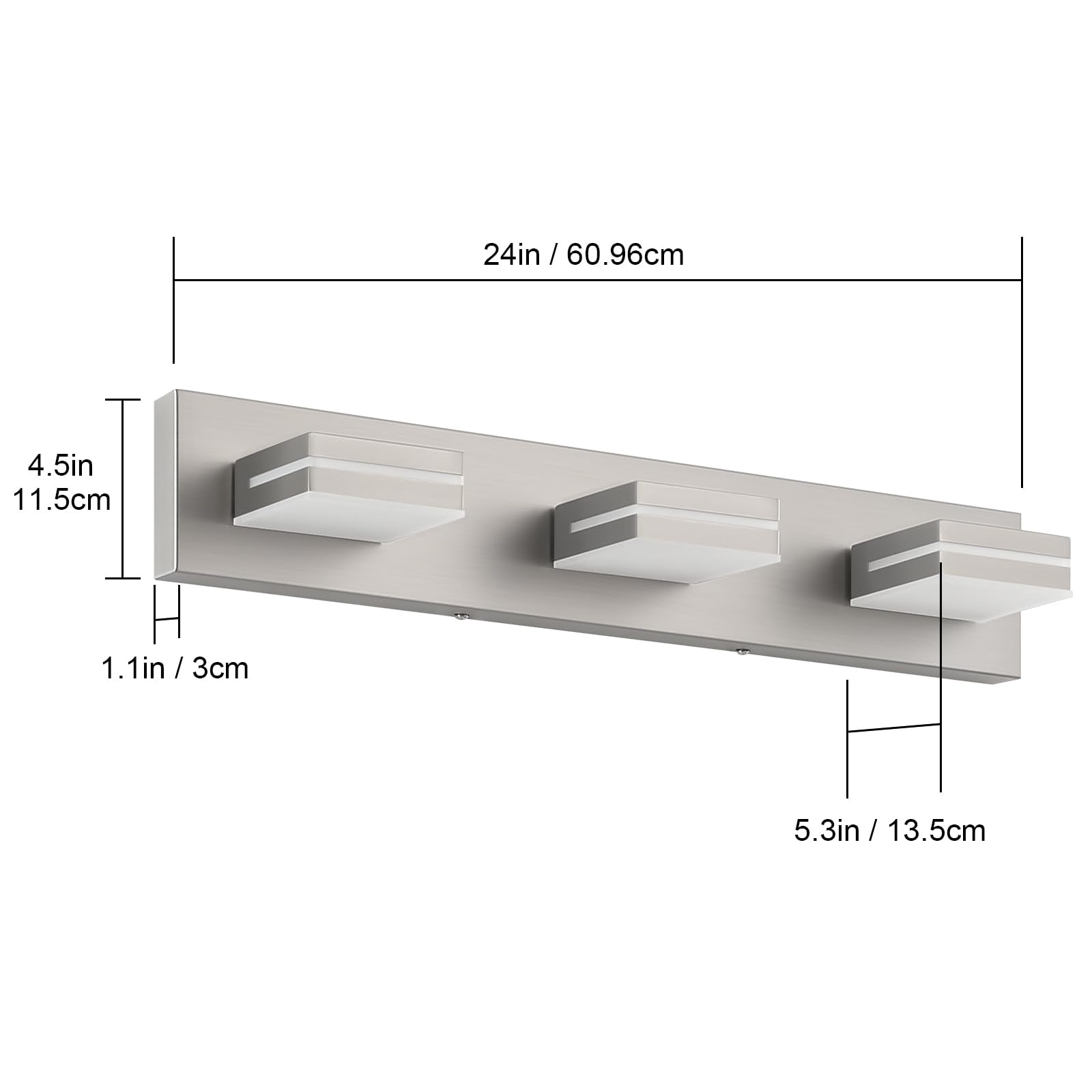 SineRise IP44 rated light for moisture and dust protection in bathrooms.