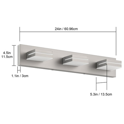 SineRise IP44 rated light for moisture and dust protection in bathrooms.