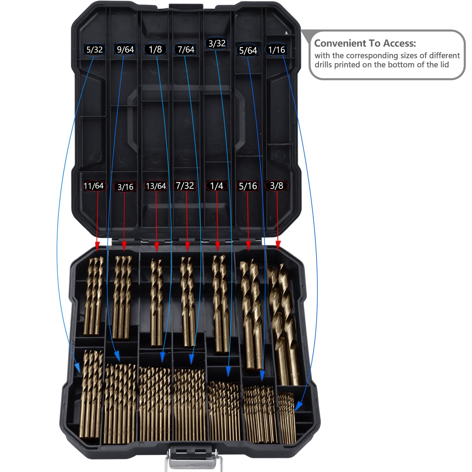 Sinyeenglon durable plastic box protects bits during transport