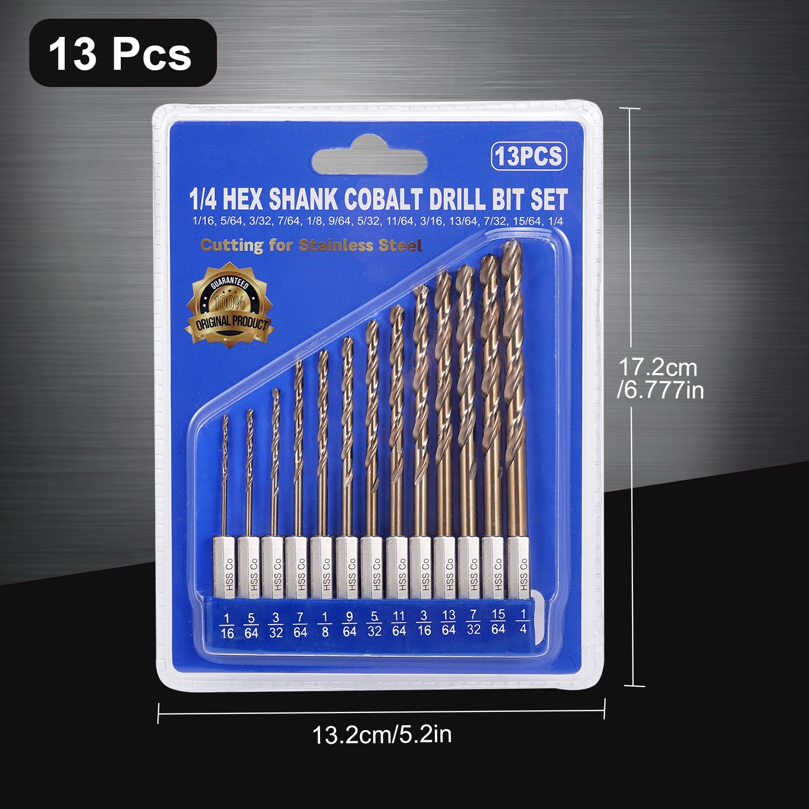 Sinyeenglon cobalt drill bits set ready for professional metalworking tasks.