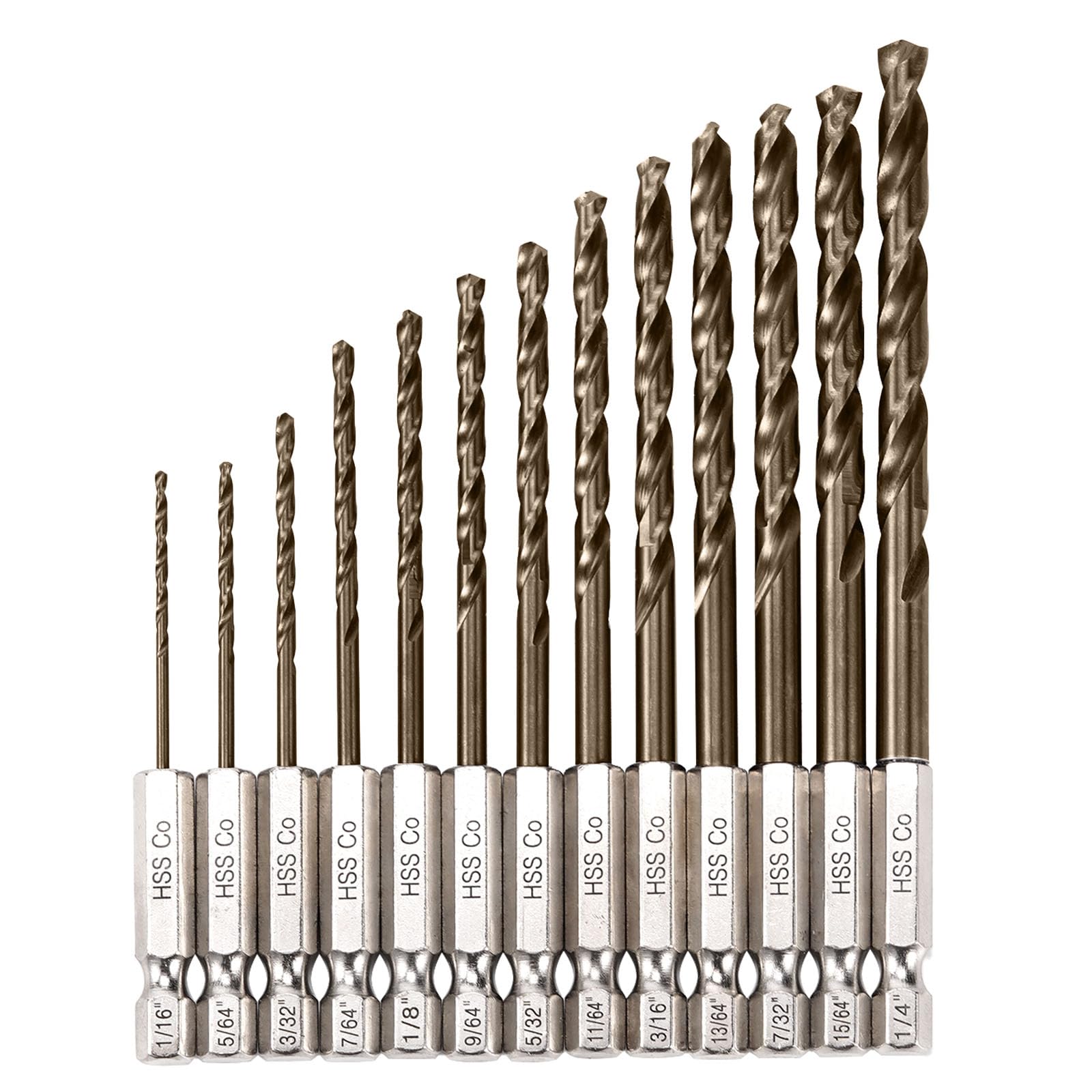 Sinyeenglon hex shank close-up showing secure fit for high-torque drilling.