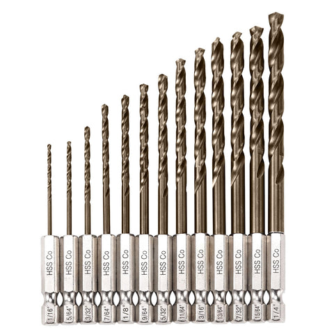 Sinyeenglon hex shank close-up showing secure fit for high-torque drilling.
