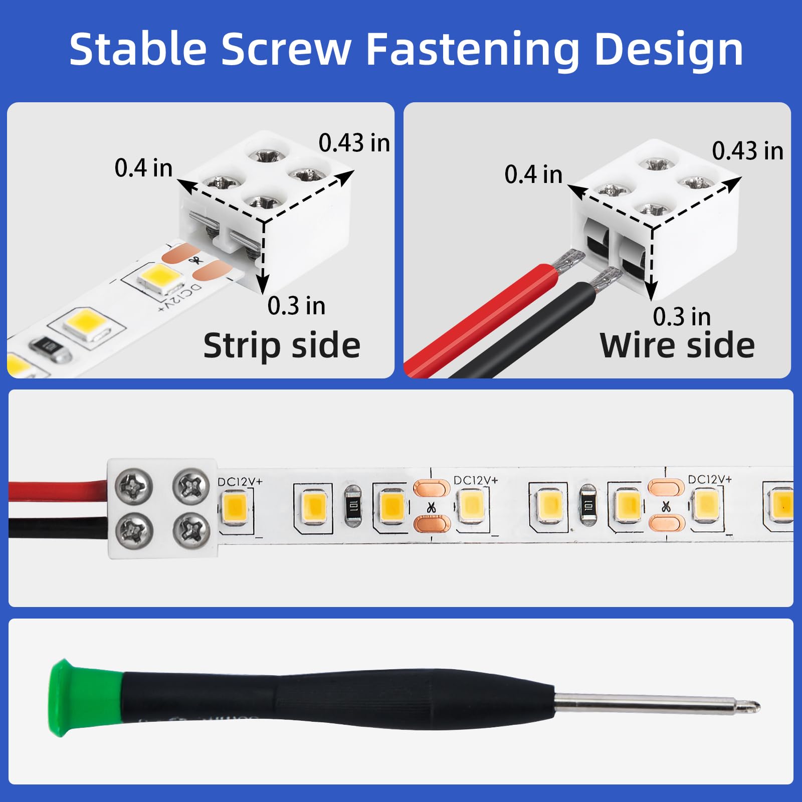 SIOKUY screw-fastening design minimizes flicker by ensuring solid contact