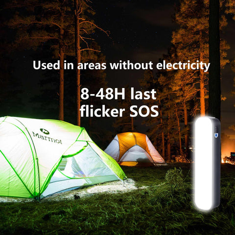 SIOLAXEN light bar charging via USB-C with solar compatibility