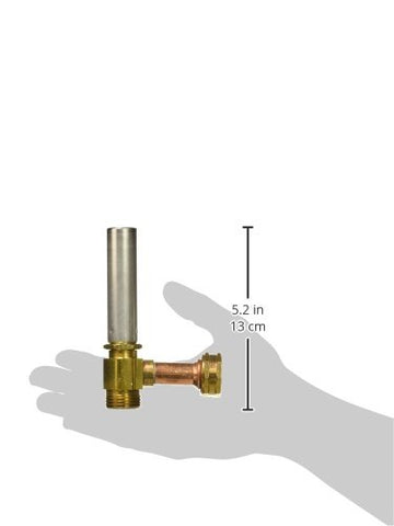 Sioux Chief hose tee arrester installed inline with washer valve for reliable flow control.