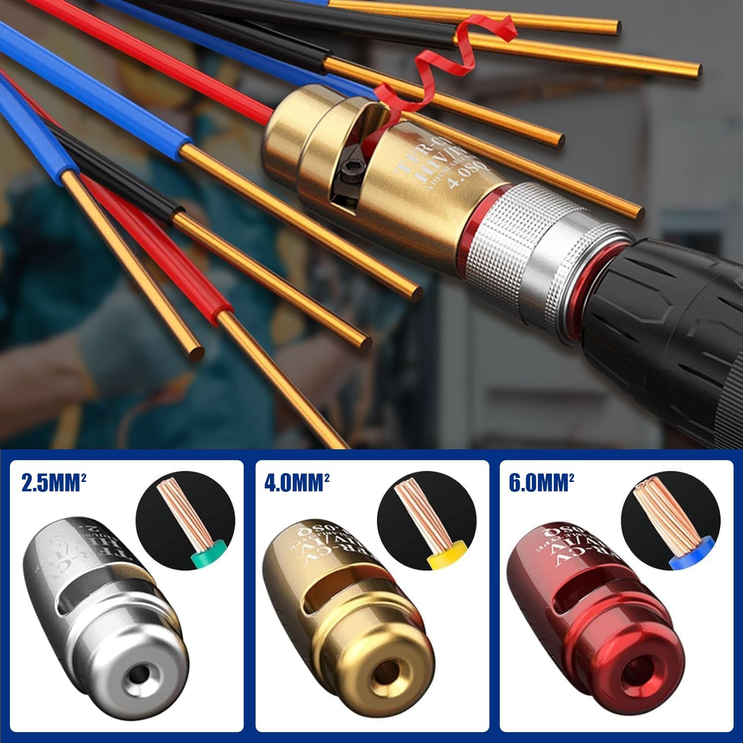 SIRDIKA four sizes wire strippers ready for different wire gauges