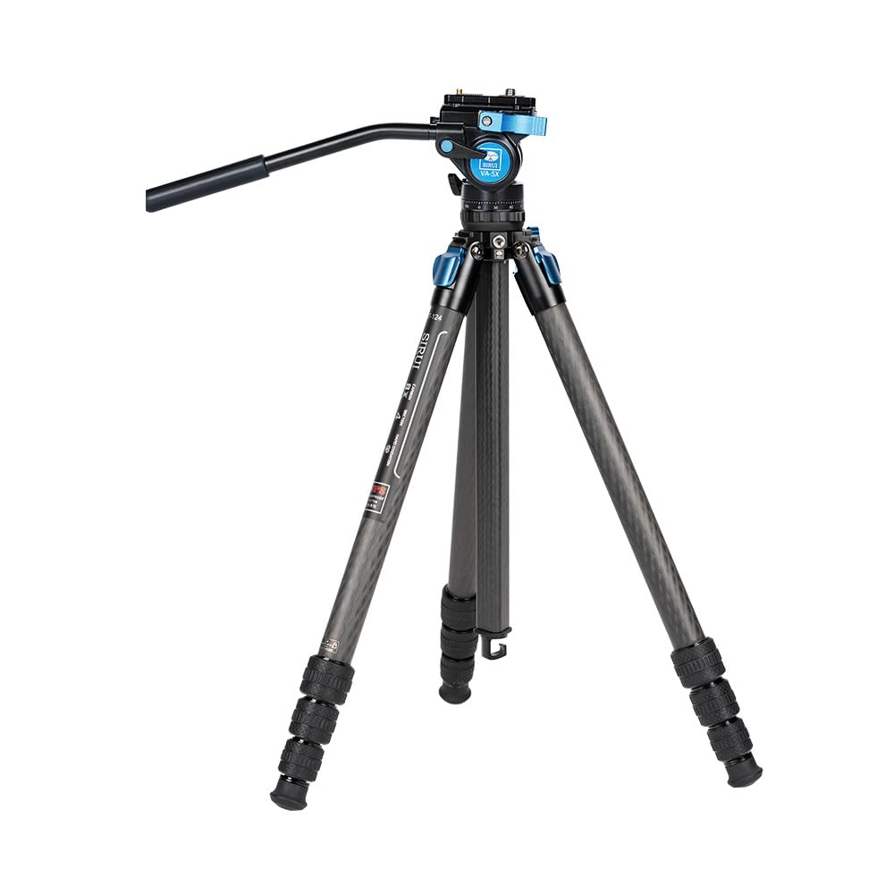 Sirui ST-124 carbon fiber construction keeps legs light yet strong.