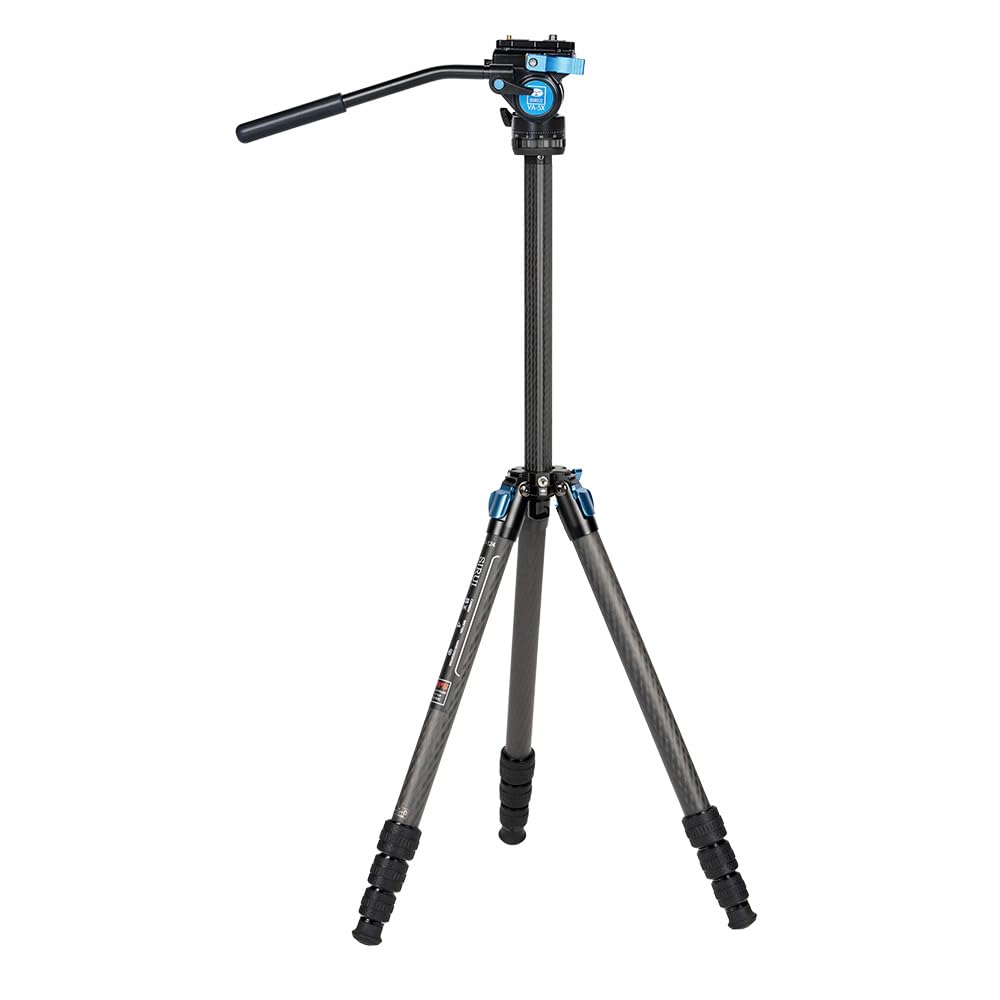 Sirui ST-124 VA-5 fluid head delivers smooth pans for video work.