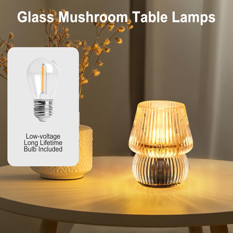 SisiHokai tiny cordless table lamp suitable for desks and shelves.
