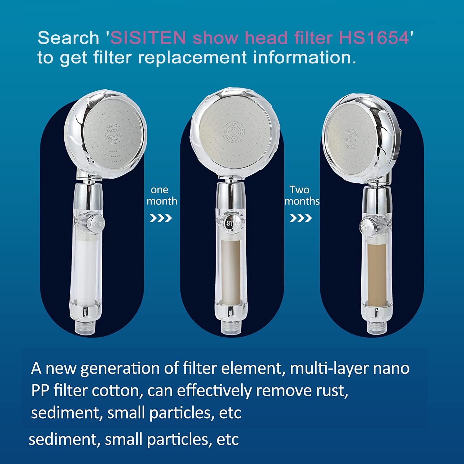 Sisiten RV shower head high-pressure model boosts water flow for a refreshing rinse