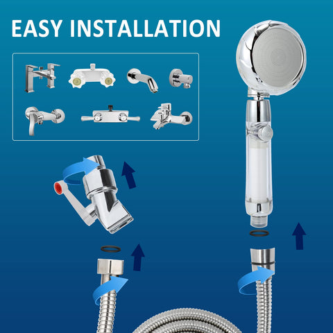 Sisiten RV shower head water flow test demonstrates reliable performance