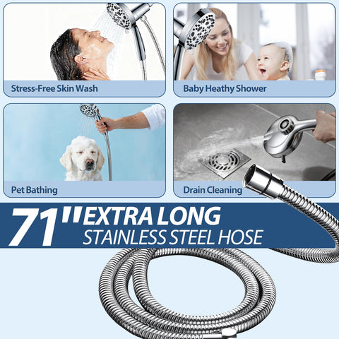 SISIZH 10-function shower head with a range from mist to massage.