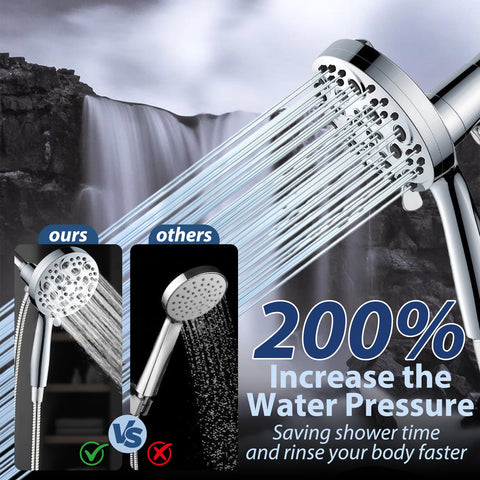 SISIZH advanced magnetic docking for quick, secure shower head placement.