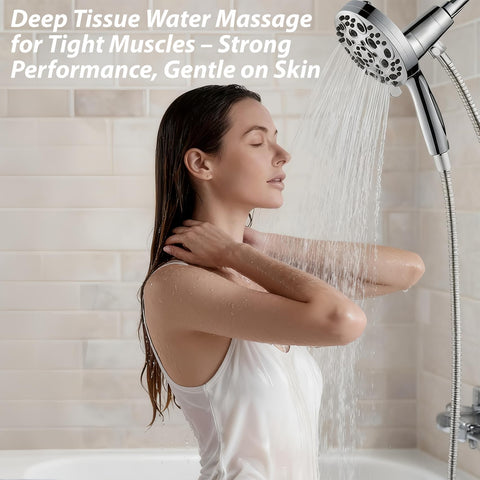 SISIZH plug-and-play installation fits most standard shower arms.