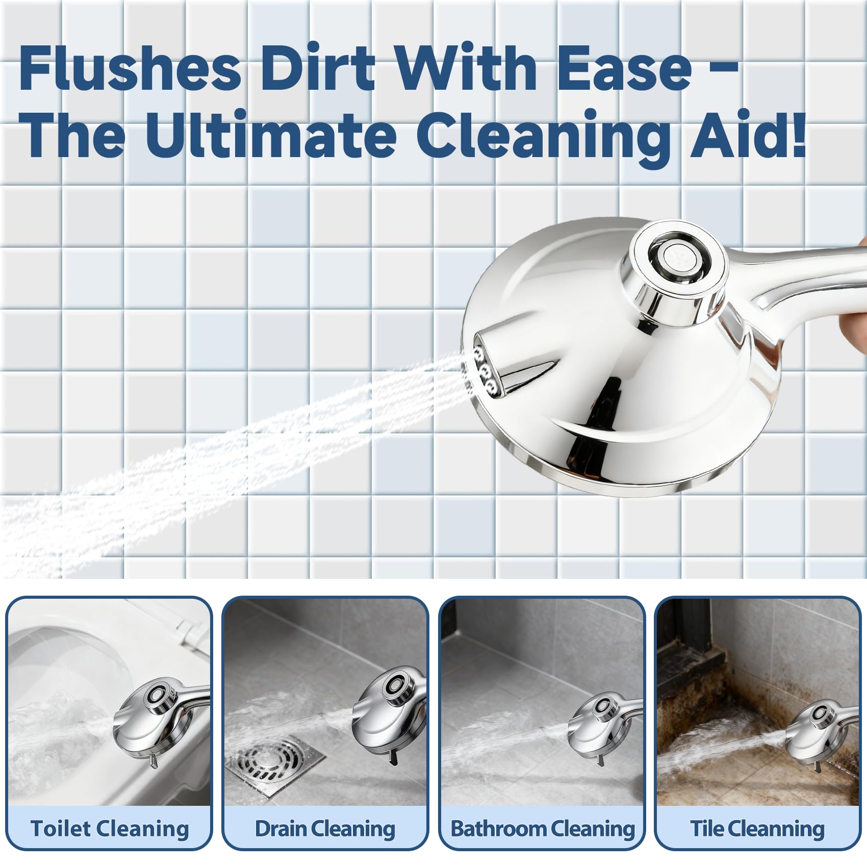 SISIZH water-saving design maintains strong spray while reducing waste.