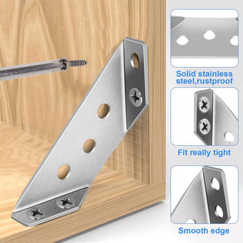 Sissinda triangular support brackets boost overall project stability.