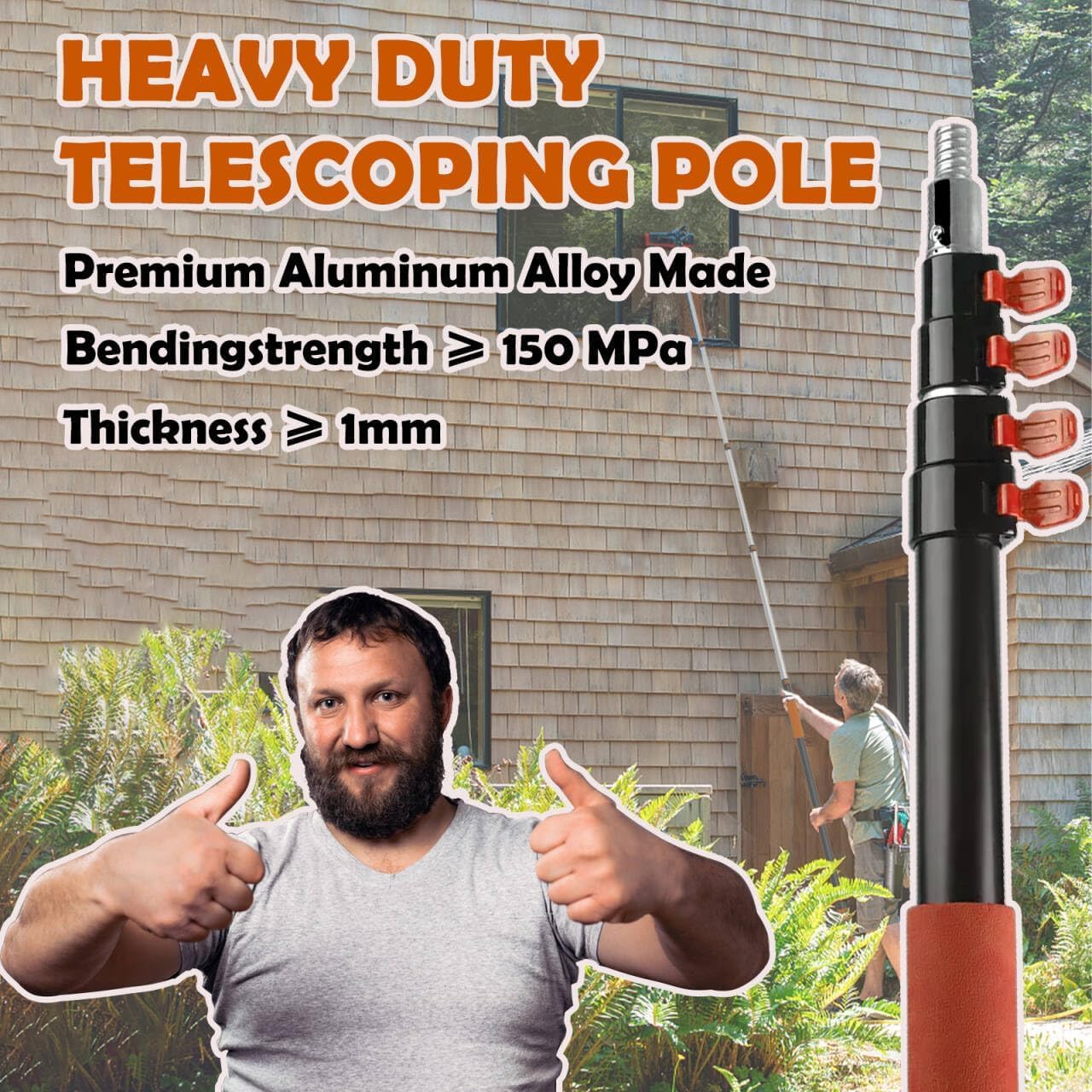 SISUPASSIE heavy-duty aluminum construction for durable, stable performance.