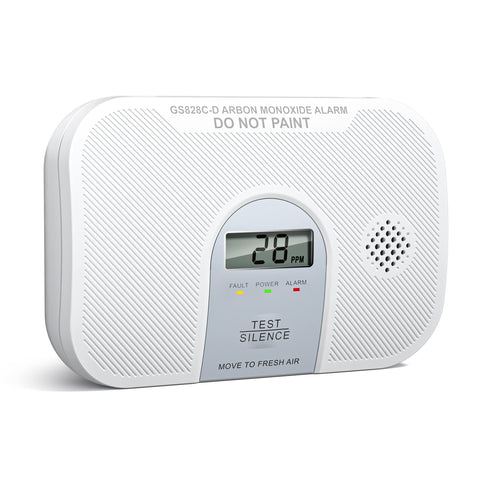 Siterlink carbon monoxide detector with LCD display shows real-time CO levels for quick awareness