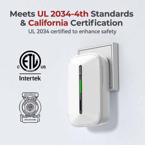 Siterlink CO detector with 10-year battery backup for outages