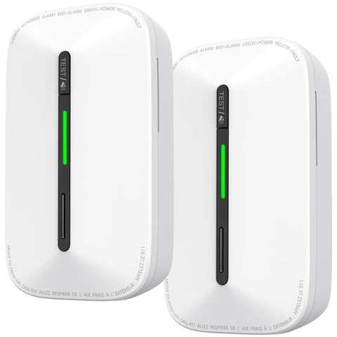 Siterlink CO detector plugged in for continuous protection at home