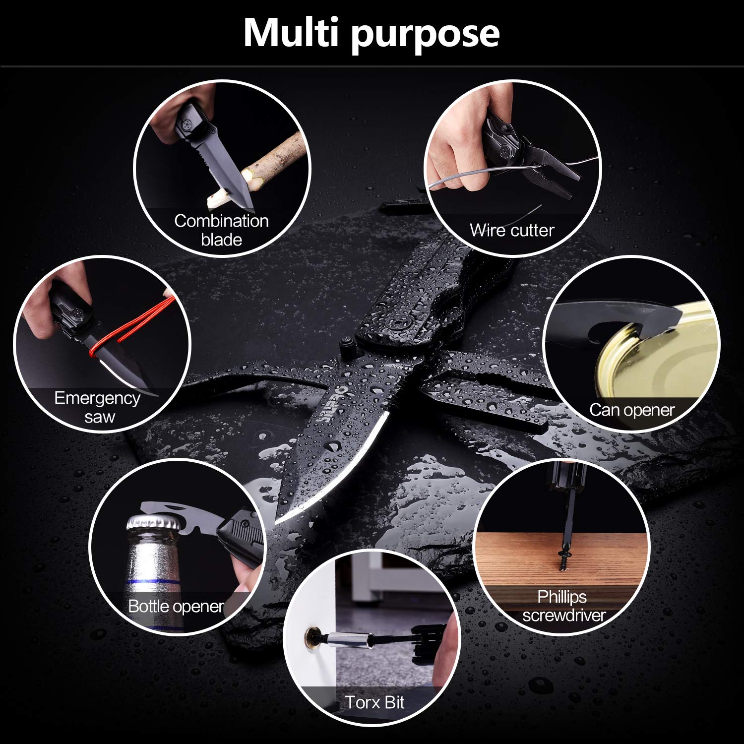Siupro blade with reinforced lock enhances safety during outdoor tasks.