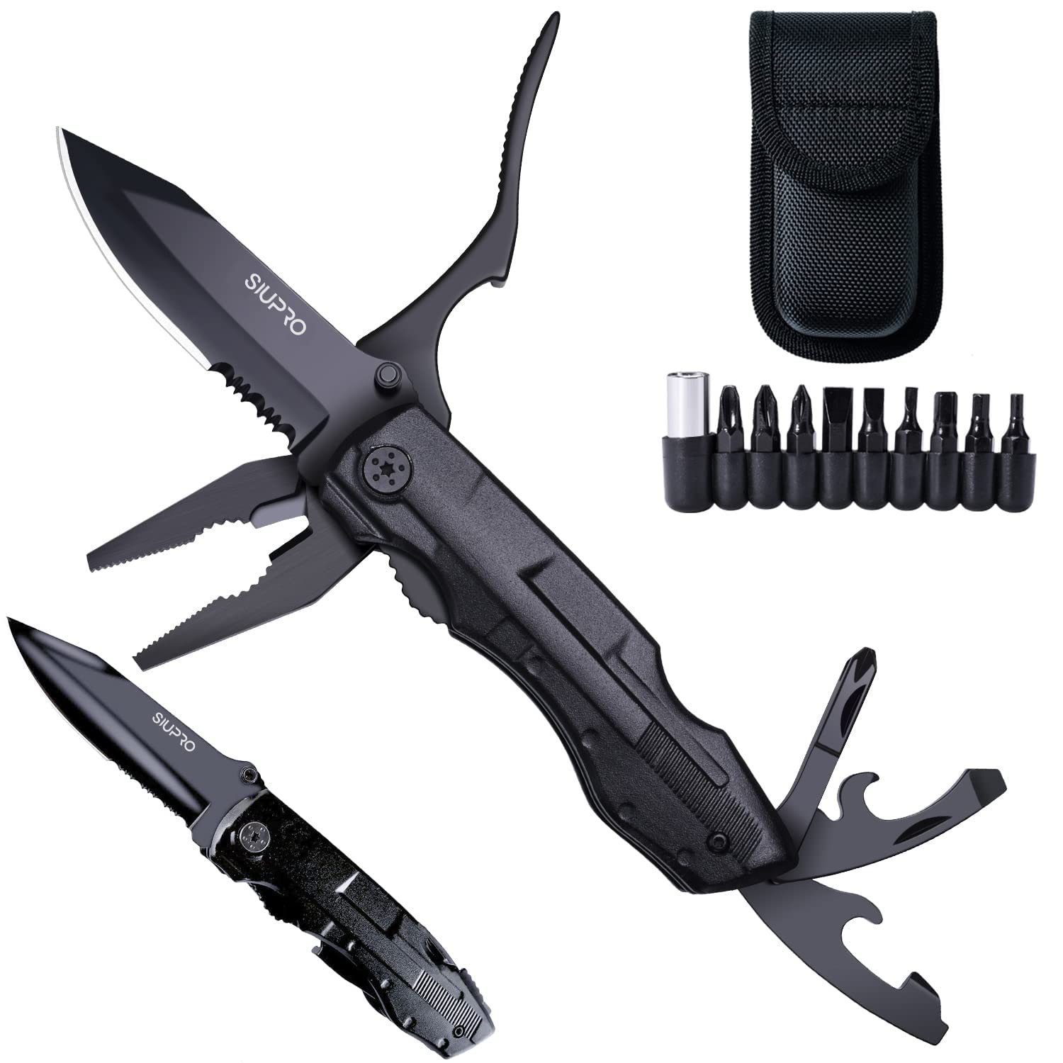 Siupro Multitool Pocket Knife folding with versatile blade for on-the-go tasks.