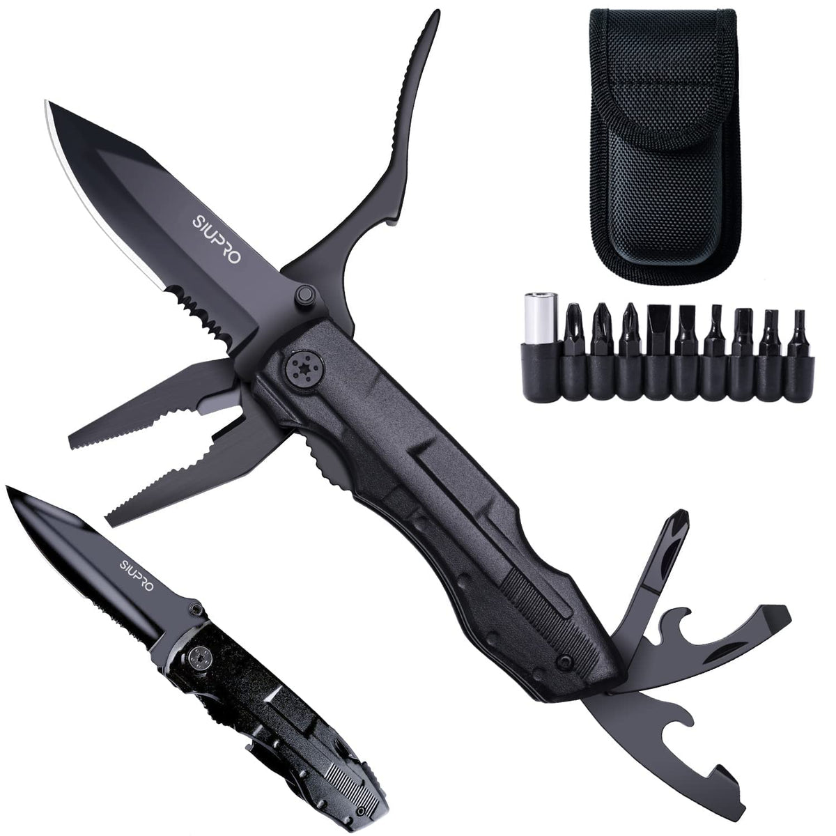 Siupro Multitool Pocket Knife folding with versatile blade for on-the-go tasks.