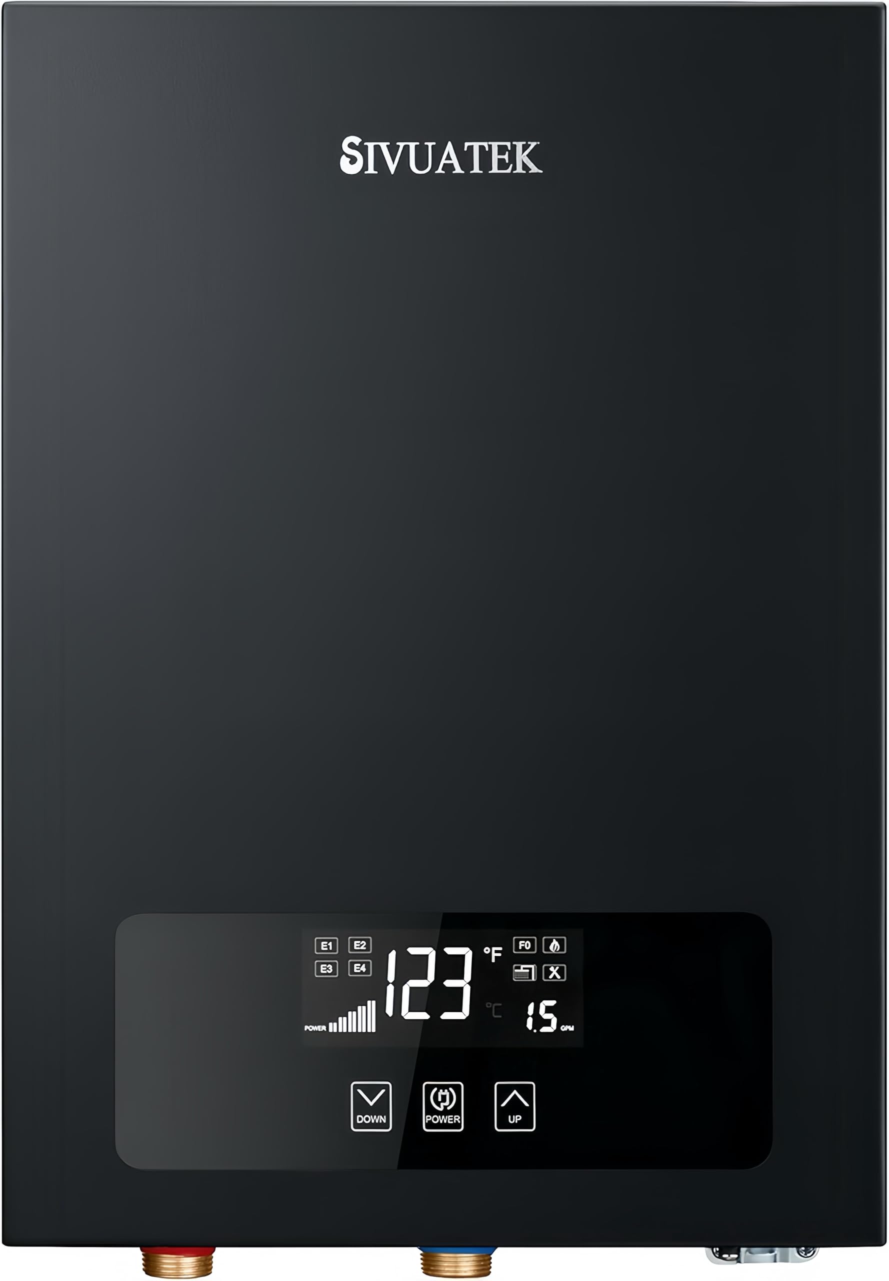 SIVUATEK V7B-140B digital display shows current temperature and status.