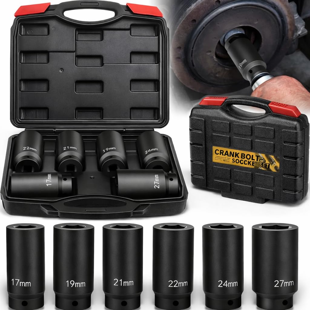 Sixcow heavy-duty alloy sockets withstand demanding automotive work.