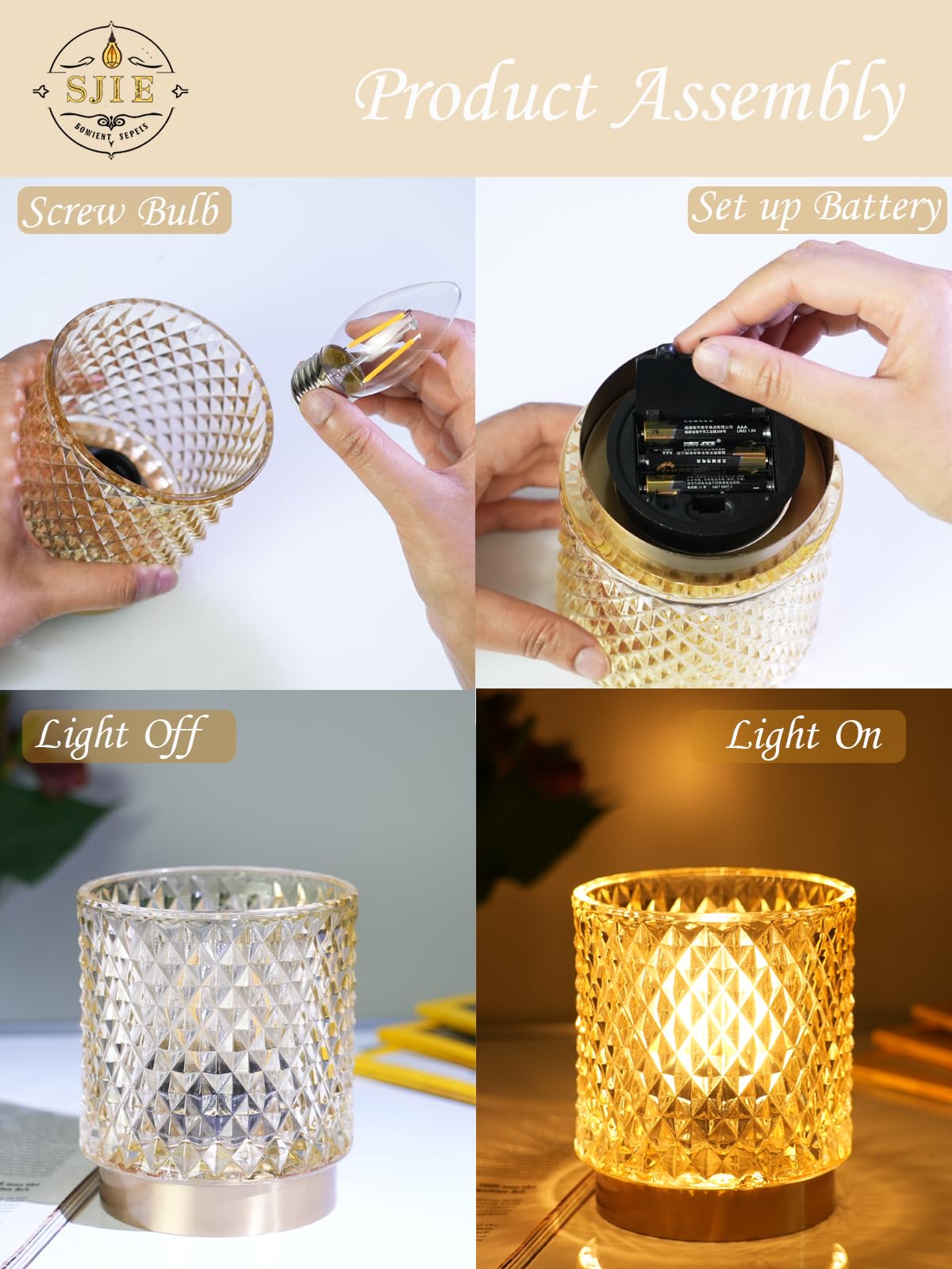 SJIE lamp with remote-control for easy mood lighting