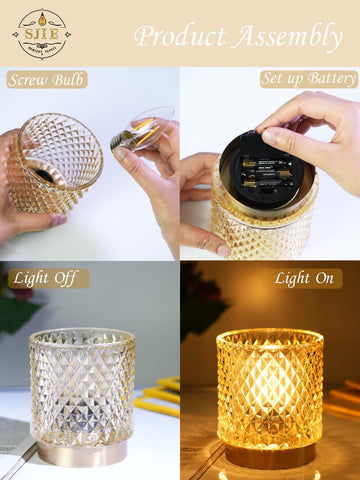SJIE lamp with remote-control for easy mood lighting