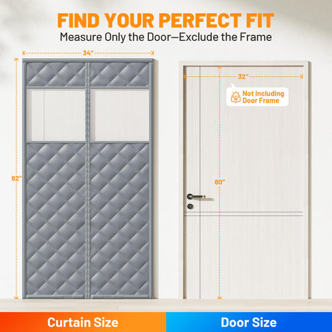 Sjuznng easy-install hook-and-loop strips simplify mounting on any door.