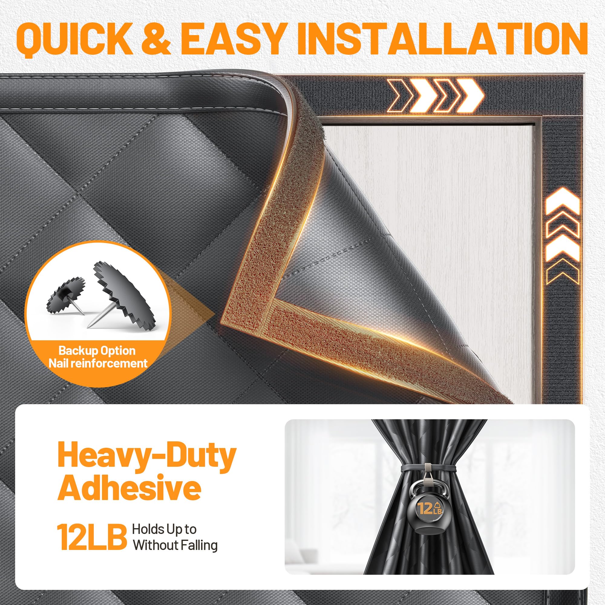 Sjuznng multilayer insulation closeup shows oxford exterior and cotton core